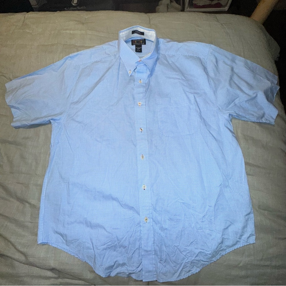 Colours Alexander Julian Button Down‎ Short Sleeve Top Large